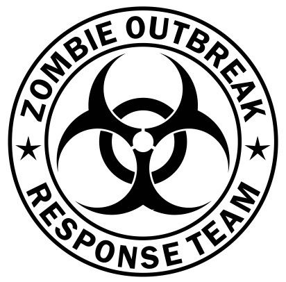 Zombie Outbreak Response Team Vinyl Sticker Decal 5.5  