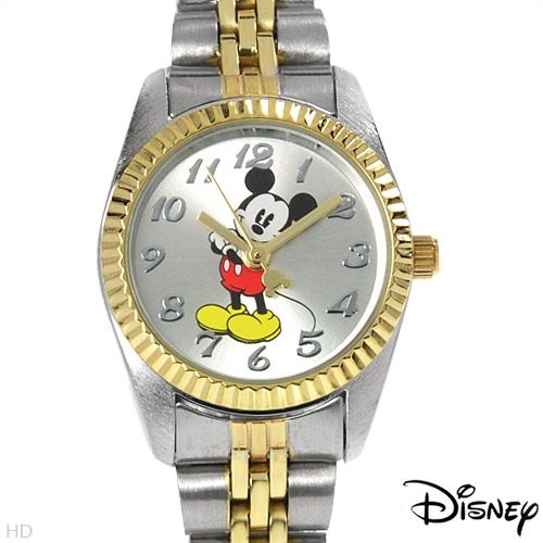 MCK545 Womens Disney Mickey Mouse SS Band Casual Watch 049353755526 