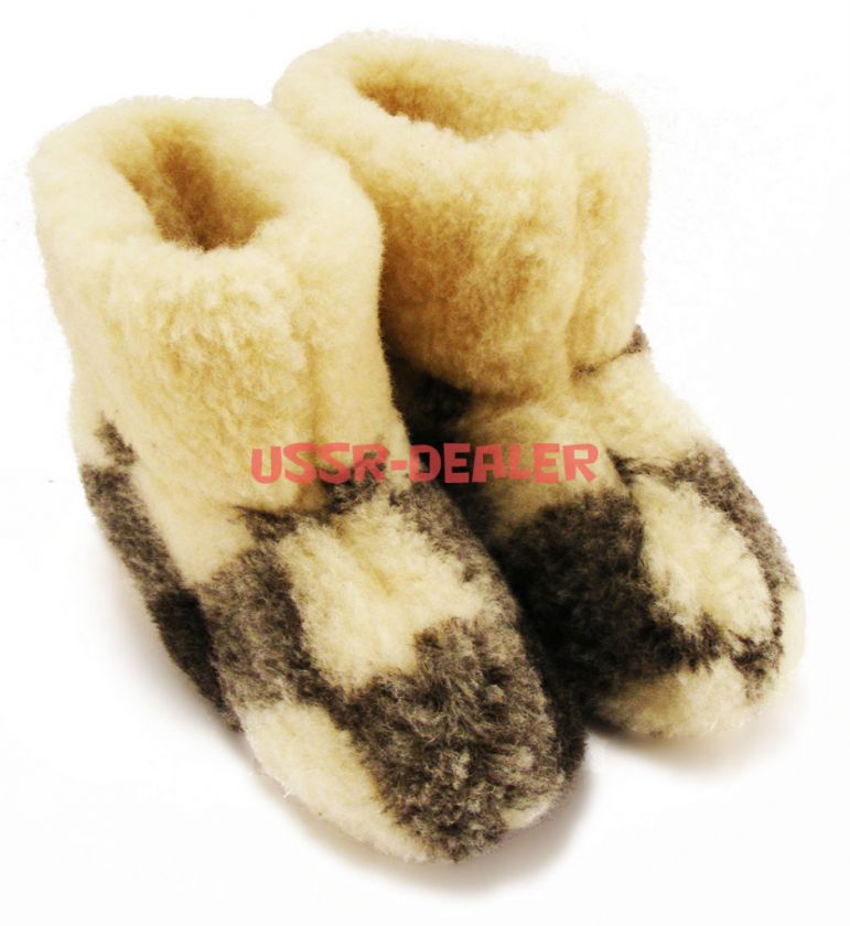 WOOLLY BOOTS/SLIPPERS 100% PURE SHEEP WOOL NEW  