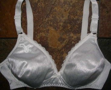   34B White Shine On Contour Soft Cup Wire Free Lined Bra DISC.  