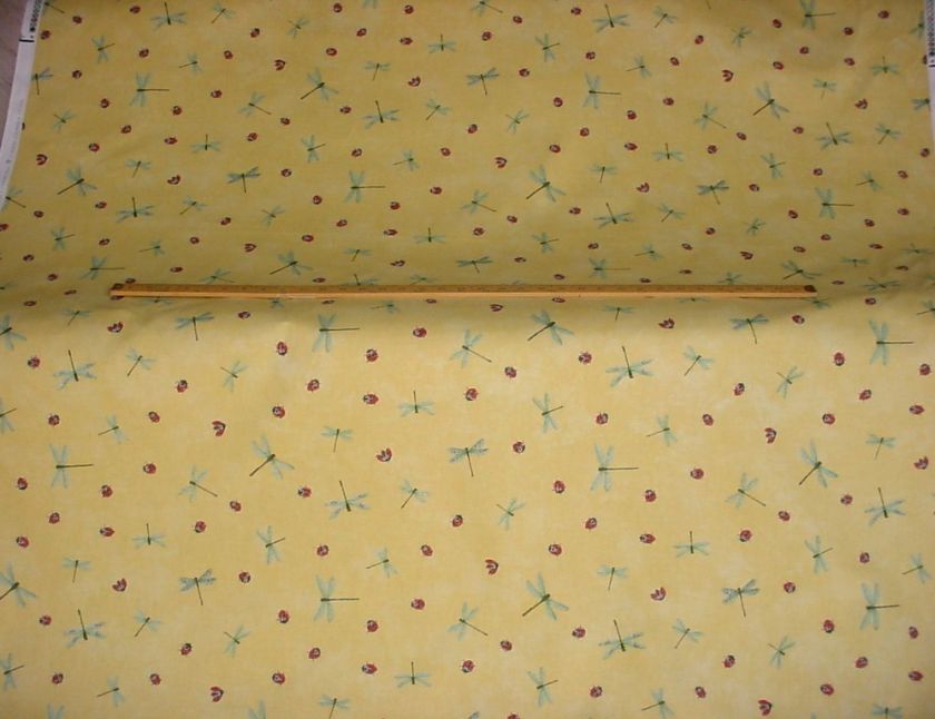 WAVERLY FLY AWAY LADYBUG DRAGONFLY UPHOLSTERY Fabric  