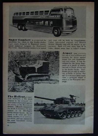 1945 GREYHOUND Highway Traveler BUS Designer Concept pictorial  