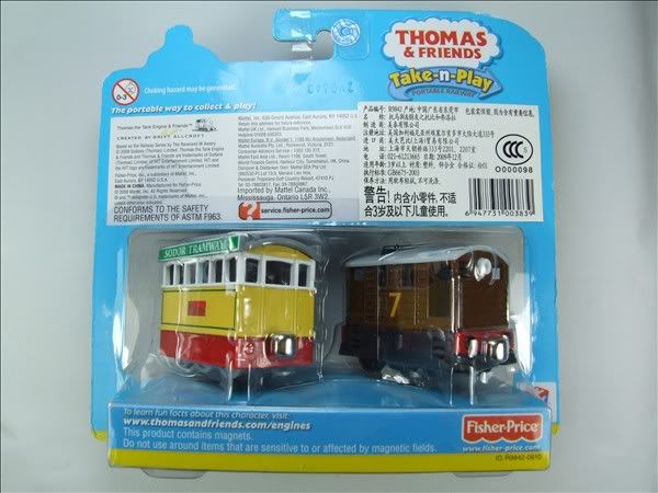 Thomas & Friends Take Along TOBY & FLORA Take N Play  