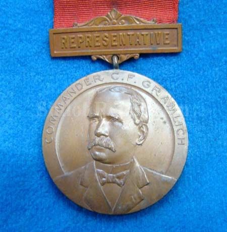Pennsylvania Civil War Union Veterans G.A.R. GAR Reunion Medal Badge 