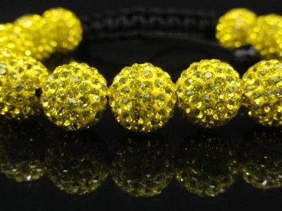 Mens Womens Swarovski Crystal Bracelet Black,Yellow & Black & White 