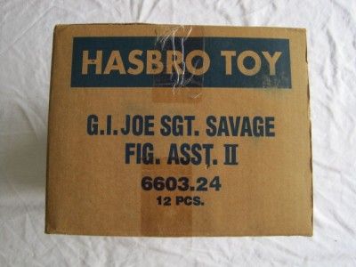 GI JOE VINTAGE CASE FRESH SGT. SAVAGE MISB HASBRO ASST.  