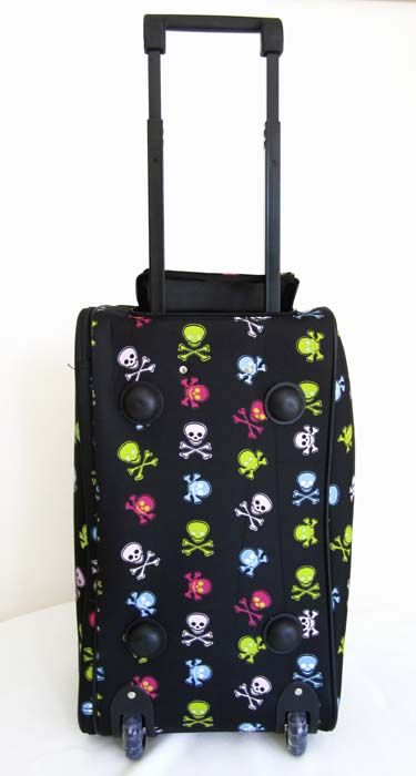 20Duffel/Tote Bag Rolling Luggage/Wheels Travel Skulls  