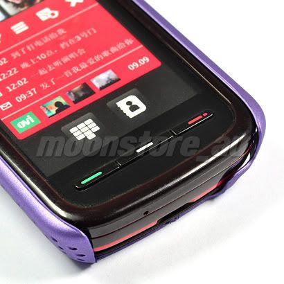 HARD MESH CASE COVER POUCH FOR NOKIA 5800 XM PURPLE  