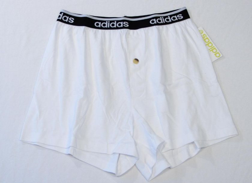 Adidas Signature White Cotton Boxer Underwear NWT  