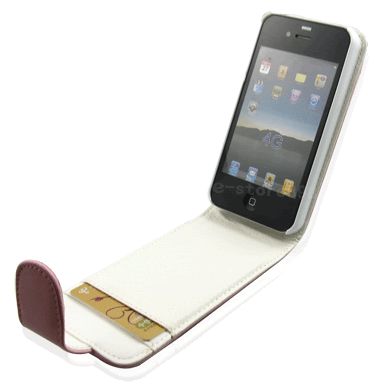 Leather Case Pouch + LCD Film APPLE IPHONE 4 4G 4TH k1  