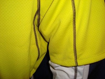 368) M 2011 Nike Golf Dri Fit UV Layered L/S Polo Shirt $75  