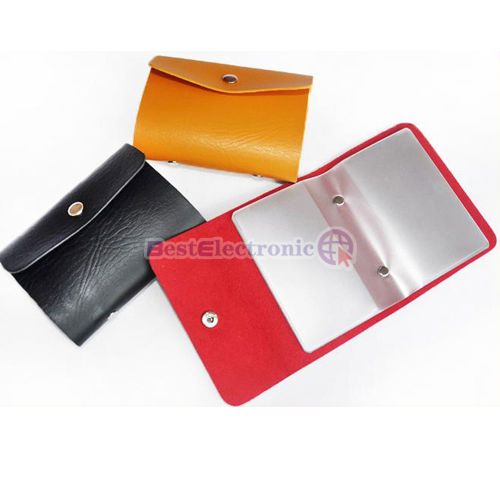   Leather Business ID Credit Name Card Holder Case Wallet 2 color  