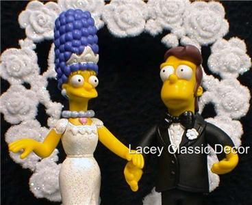 Wedding Cake Topper y Homer & Marge Simpsons Simpson #2  