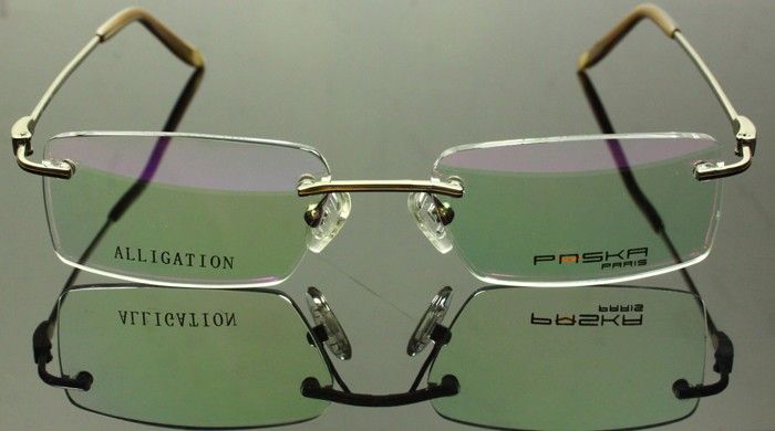 Fashion Rimless Eyeglasses Frames 313 Mens Spectacles Rx Brand 