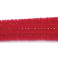 12 x 3mm Chenille Stems   Pipe Cleaners   100pcs   Red  