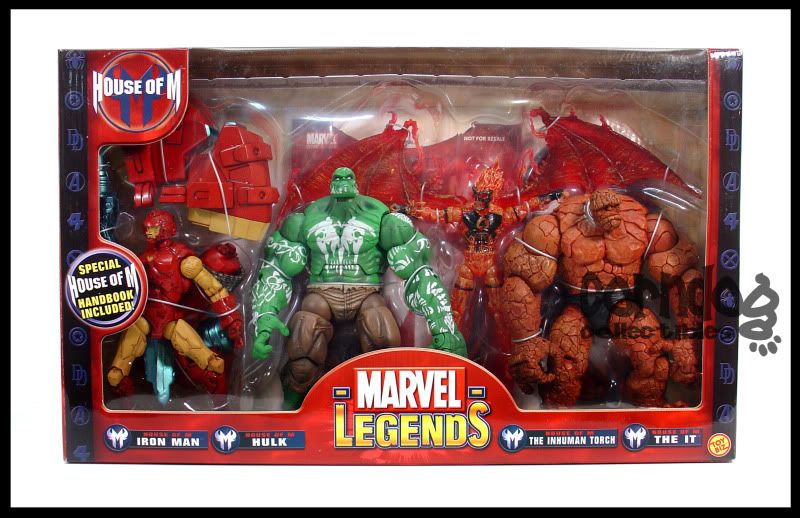 Marvel Legends Box Set Toy Biz House of M Hulk Iron Man Inhuman Torch 