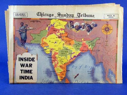   Chicago Tribune Graphic Section WWII India Huntz Hall Dead End Kids